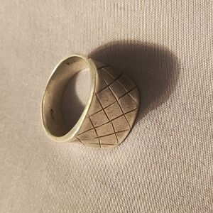 Vintage sterling silver wide band